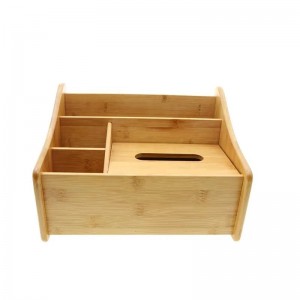 Bambus skrivebordsarrangør