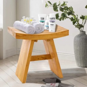 Have badekar bruser hydroterapi vandtæt afføring bambus sko rack bænk opbevaringsarrangør moderne