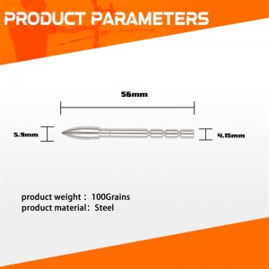 100GRAIN INSERT BULLET PUNKT FOR ID4.2MM CARBON PILES
