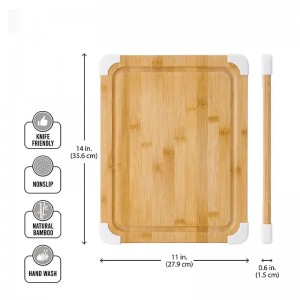 Bambus multifunktionelt antiskid skærebræt