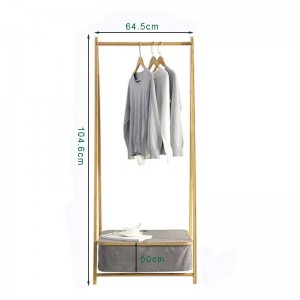 Nyt design bambus hylde senge møbler vaskeri tøj tørringsstativ med opbevaring hæmmer