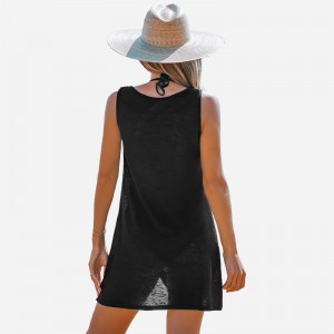 Strik twist-hem cover-up top