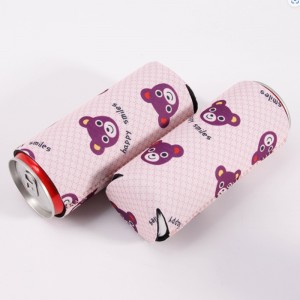 Høj kvalitet miljøvenlig slank øl kan køligere tilpasset logo trykt coozy