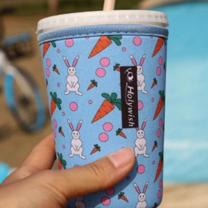 Brugerdefinerede genanvendelige kaffemuffer Neopren Holder kaffe Hyggelige isolator Drink Cups Sleeves