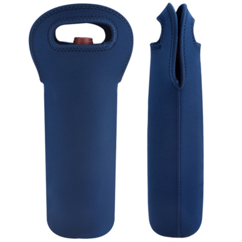 Brugerdefinerede vanddrikke ølholder isoleretneopren hånd taske vinflaske bærer køligere taske til rejsepiknik