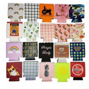 Genanvendtneopren tilgængelig 330 ml salgsfremmende foldbarneopren øl kan ærme dåse med brugerdefineret udskrivningsdesign