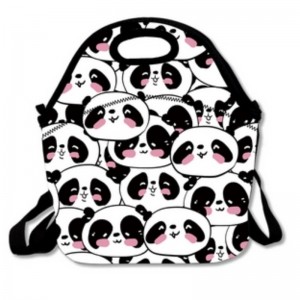 Neopren genanvendelig vaskbar picnic campingpose med stropp termisk isoleret frokost total taske