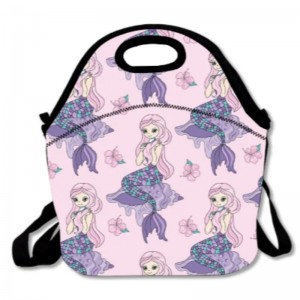 Neopren genanvendelig vaskbar picnic campingpose med stropp termisk isoleret frokost total taske