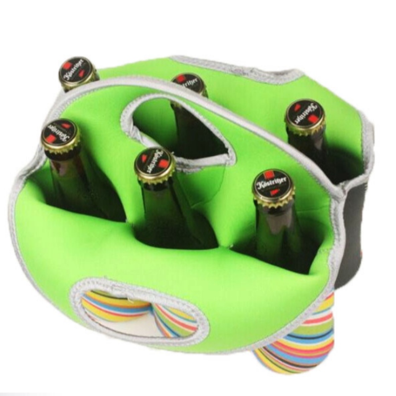 Engrosneopren stof 6 pak ølneopren total taske rødvin cooler taske til picnic strand