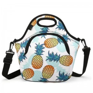 Brugerdefineret dyrepromovering Tote Neopren frokost bærepose isolerede køleposer til børn med trykt logo picnic