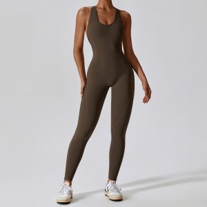 SC1071 Kvinder Jumpsuits Gym Romper One Piece Gym Wear Active Workout Full Body Suit