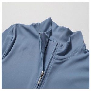 SC1072 Gratis prøve Langærmet Zip Top One Piece Gym Wear Active Jumpsuit Yoga Træning Romper