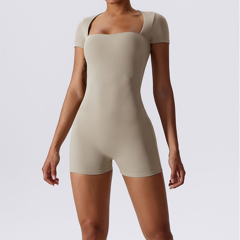 SC1076 Brugerdefineret høj kvalitet Bodycon åndbar stretchy one stykke jumpsuit rompers fitness bodysuit