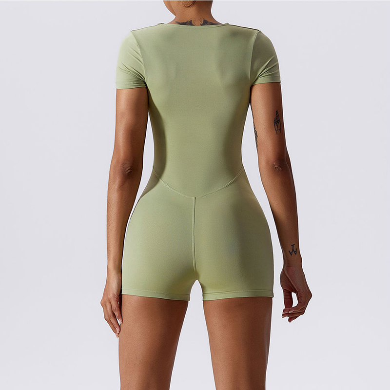 SC1076 Brugerdefineret høj kvalitet Bodycon åndbar stretchy one stykke jumpsuit rompers fitness bodysuit