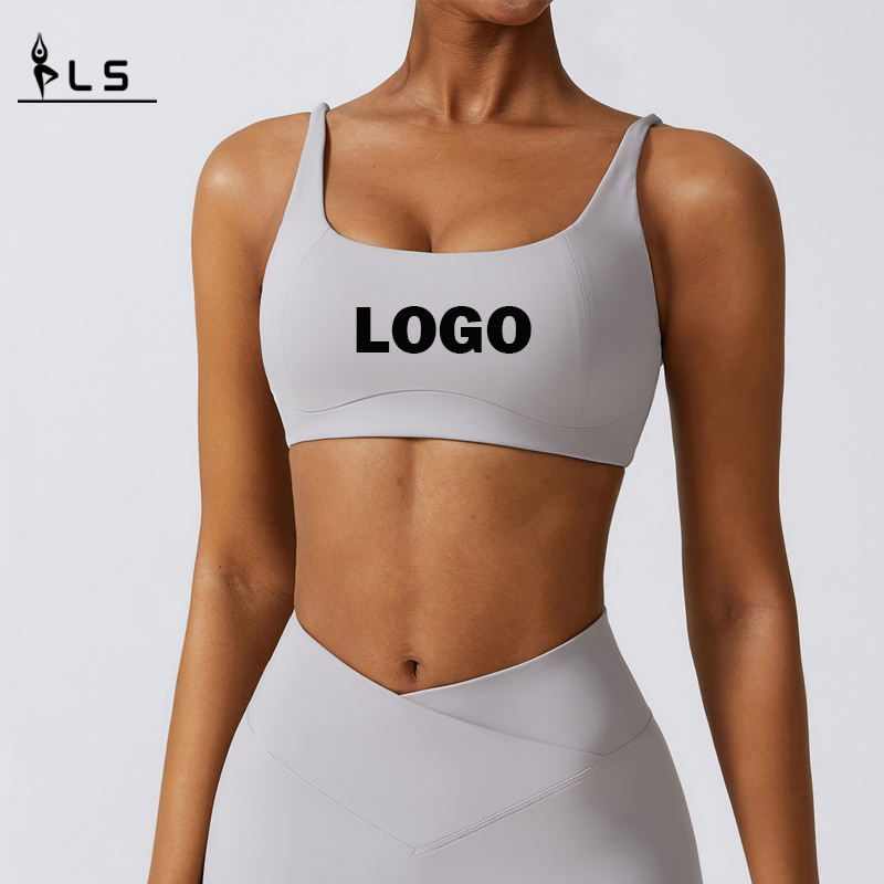 SC10135 Fitness Sport Bra Custom Logo Ladies Compression Soft Quick Dry Yoga Running Gym sexet sportsbh