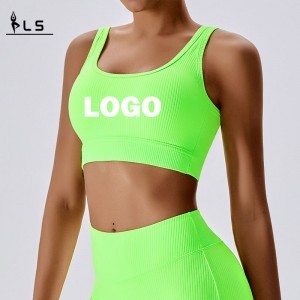 SC10167 Sport Brh For Big Breast Women Yoga Shorts Girl China Sømløs polstret sport Fitness træning Gym Sports BH