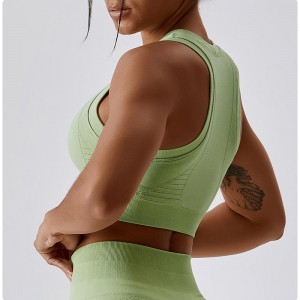 SC10185 støttende sport Brh top fitness solid farve stødfast pro, der kører sportsbh med ryglås