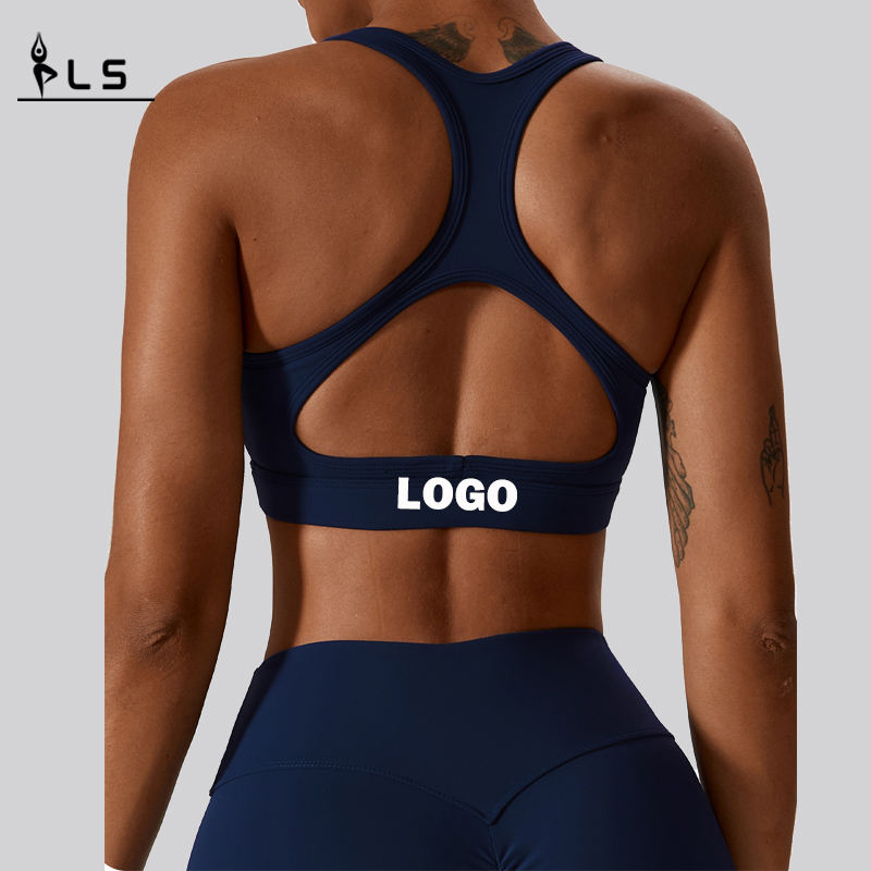 SC10189 Kvinder fitness racer tilbage sport bra yoga slid blød støtte komprimering yoga sexet sports bh