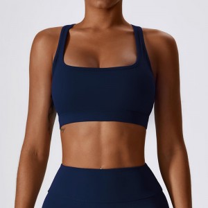 SC10189 Kvinder fitness racer tilbage sport bra yoga slid blød støtte komprimering yoga sexet sports bh