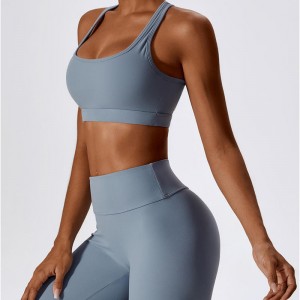 SC10189 Kvinder fitness racer tilbage sport bra yoga slid blød støtte komprimering yoga sexet sports bh