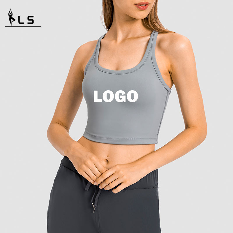 SC10241 TOPS QUICK DRY FITTED TANK TOP Gym Sport Yoga Fitness Crop Tops Tank Top Women \'s T-shirts