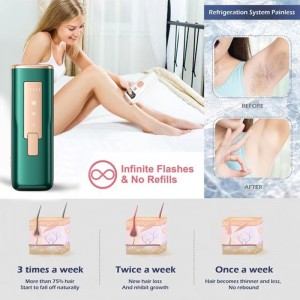IPL Hårfjernelse 2023 Laserhårfjerner Epilator Sapphire Ice Cooling Haarentferne