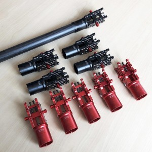 V4 Z30/Z25 CNC Aluminium Foldningsarmrør til dia 30mm/25mm Automatisk dobbeltskruelåsning&Forår