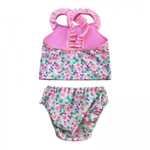 Blomster Ruffle krydsede todelt todelt