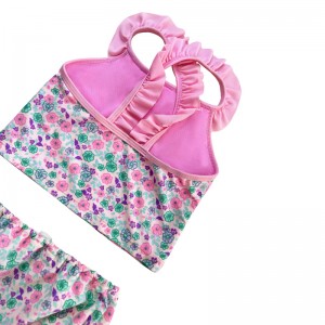 Blomster Ruffle krydsede todelt todelt