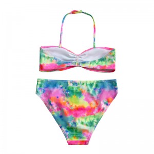 Børn \\\\ \'badedragt med halterhals og gradientfarve