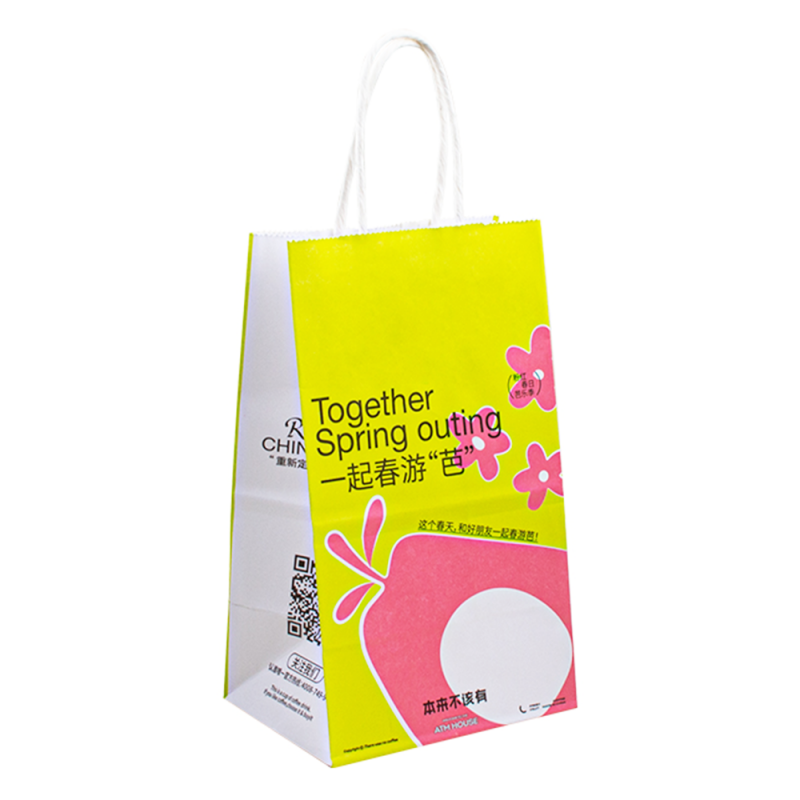 Engros Kraft Paper Bag Black Gift Shopping Paper Bag med logo til tøj Brugerdefineret emballagepose