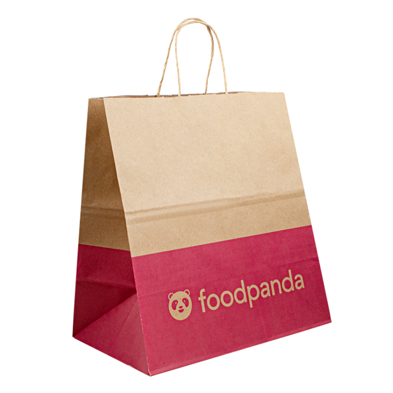 Kraft Bags Paper Shopping Packaging Logo Luksuspapirposer med dit eget logo