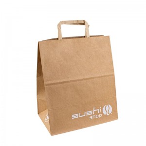 Brugerdefineret printpapirpose genanvendt Kraft Paper Bag Kraft Bag Brugerdefineret