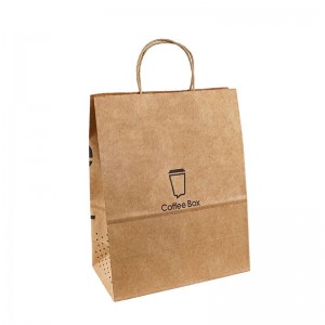 Designer Paper Bag Kraft Premium Paper Bags Logo Håndter Kraft Paper Bag Kina Brown Kraft Paper Poss