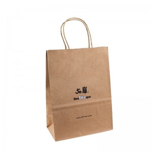 Designer Paper Bag Kraft Premium Paper Bags Logo Håndter Kraft Paper Bag Kina Brown Kraft Paper Poss