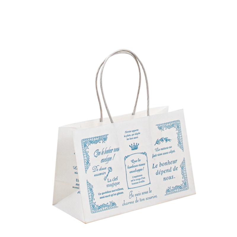 Luksuspapirpose med dine egne logo -papirposer håndterer håndværkspapirpose