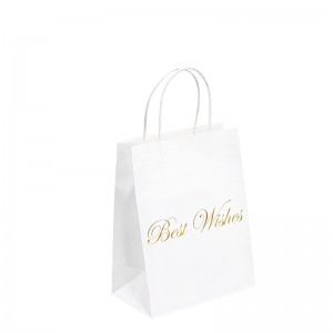 Papirfestposer emballage papirpose luksus takeaway papirposer til mad tak papirpose