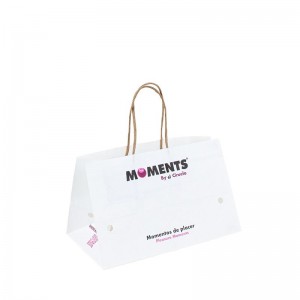 Kraft Bag hvidpapirpose med logo Candy Custom Paper Craft Poss med logo