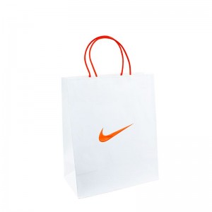 Papirpose med logo Print Paper Food Bag Papirposer til emballering Candy Custom Kraft Logo Papirposer