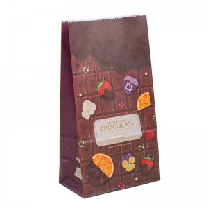 Papirposer til mad afhentning af frugtpapir taske Kraft taske Lille detailfødepapirpose Pakning Papir emballageposer