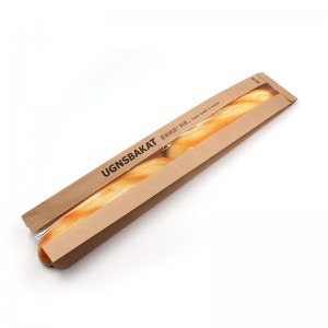 KRAFT -PAPPAGE -TAGER PREMIUM Kvalitet med klare vinduer tilpasset