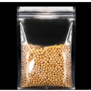 Formerbar flad madpakning pose lynlås matte klar lynlås plastik taske