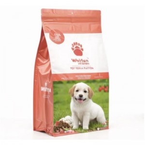 Genanvendt plastik Pet Dog behandler skyderen Zip Lock Bag Dog Food Packaging Bag med skyder Pet Food Bag