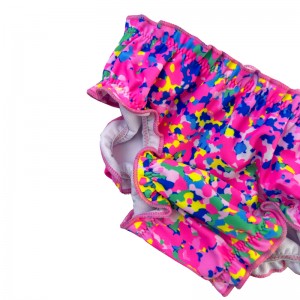 Baby bleer trykt blomsterpletter komfortable absorberende så sød lys rose pink