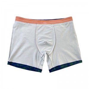 Mode fuld trykt almindelig farve Undertøjsmænds julebokser tilpasser komfortable bløde mænd undertøj