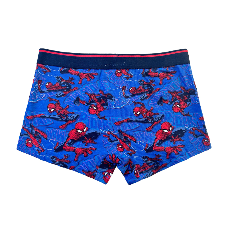 Baby Navy Blue Spider-Man Print Comfort Basic Boy Underpants Farvekontrast