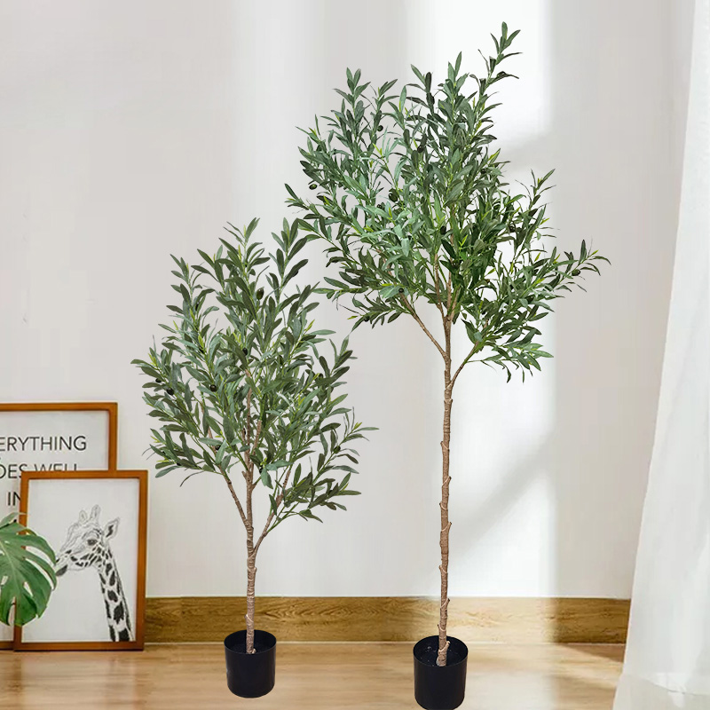 Tilpasset størrelse faux træ bonsai planter holdbart levende oliventræ til haven leverandør bryllupsdekor havearbejde dekorationer