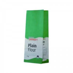 Ny stil 1 kg 2 kg hvedemel sukker emballage papir taske