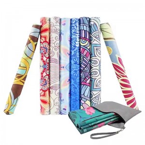 Ruskind (mikrofiber) gummi yogamåtte