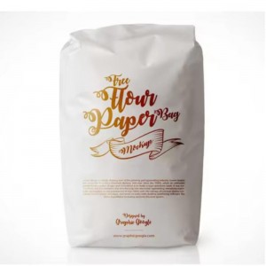 Engros brugerdefineret 1 kg 2 kg 5 kg 10 kg genanvendelig Stå op Fire sidesætning Fødevarekorn Mylar Hvedepulver Majsmelemballagepose